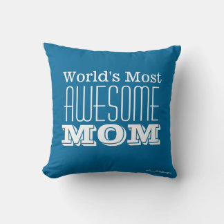 Coussin Conception de texte MAMAN LA PLUS GÉNIALE AU MONDE