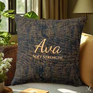 Coussin Conception de texture de lin minimaliste dans des