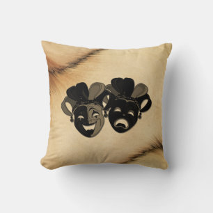 Coussin Conception de théâtre de comédie et de tragédie ru