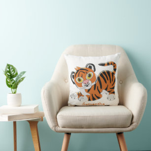 Coussin Conception de tigre personnalisée