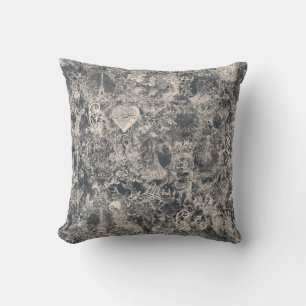 Coussin Conception de toile de Paris noir élégant