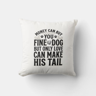 Coussin Conception de typographie de citation d'amour de c