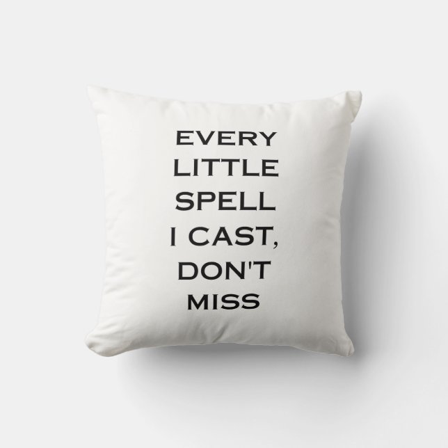Coussin Conception de typographie de citation de manifesta (Recto)