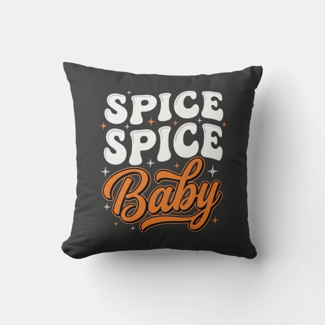 Coussin Conception de typographie rétro Halloween Spice Sp (Recto)