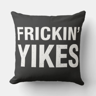 Coussin Conception de typographie sarcastique drôle de Fri