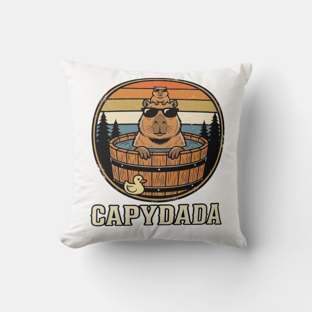 Coussin Conception de vecteur de baignoire à remous rétro  (Recto)