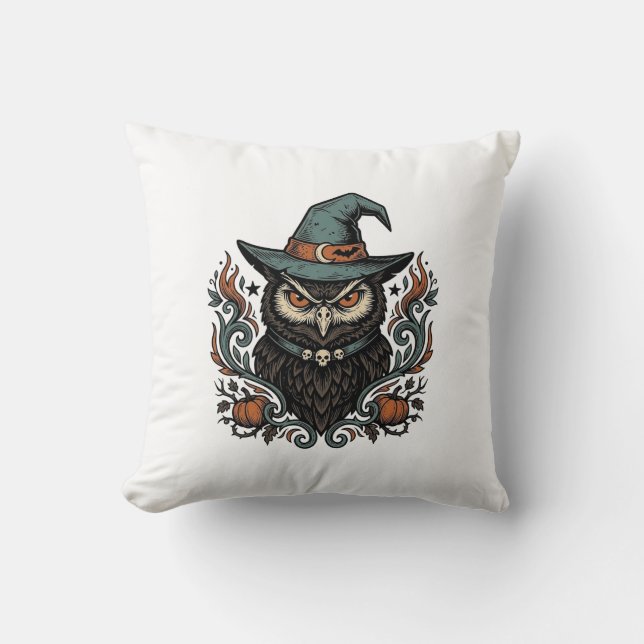 Coussin Conception de vecteur de chapeau de sorcière de hi (Recto)