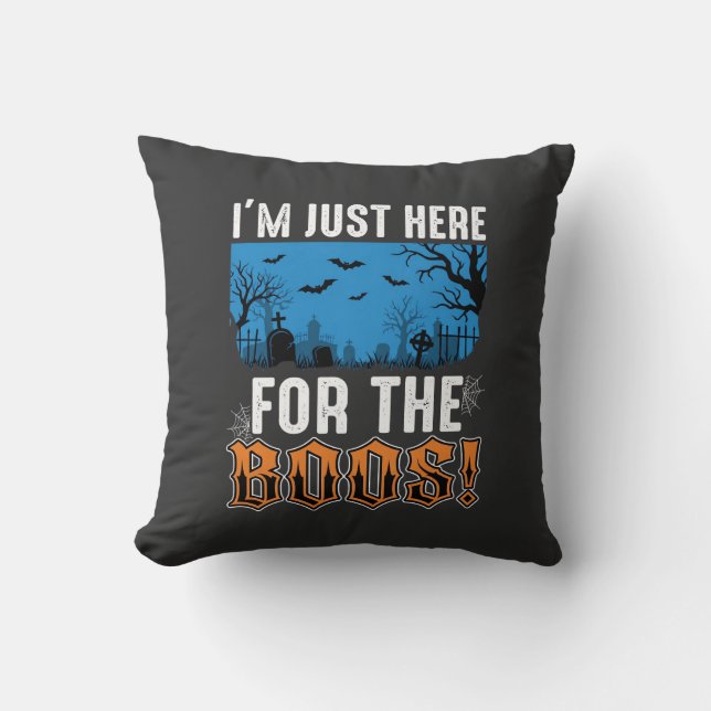 Coussin Conception de vecteur de cimetière de fantômes de  (Recto)