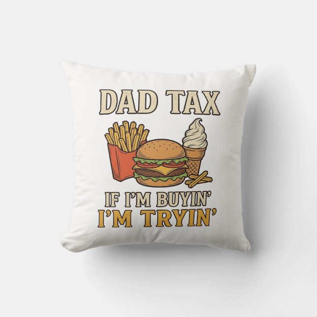 Coussin Conception de vecteur de citation de papa de nourr (Recto)