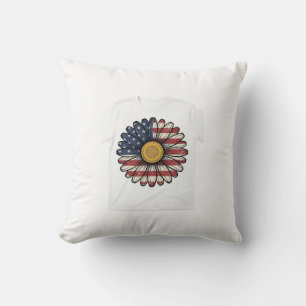 Coussin Conception de vecteur de fleur de marguerite patri