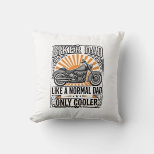 Coussin Conception de vecteur de moto vintage de papa mota