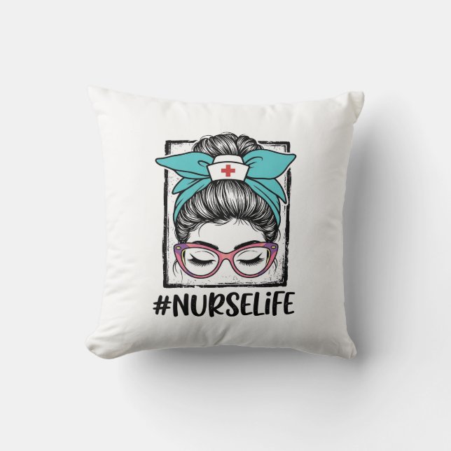 Coussin Conception de vecteur de nœud arc-en-ciel désordon (Recto)