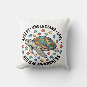 Coussin Conception de vecteur de puzzle de tortue pour la
