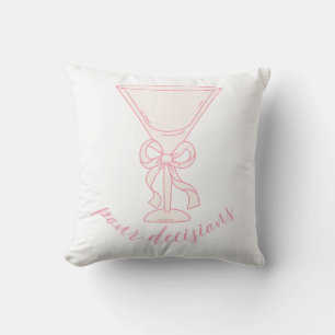 Coussin Conception de verre à martini pour décisions versé