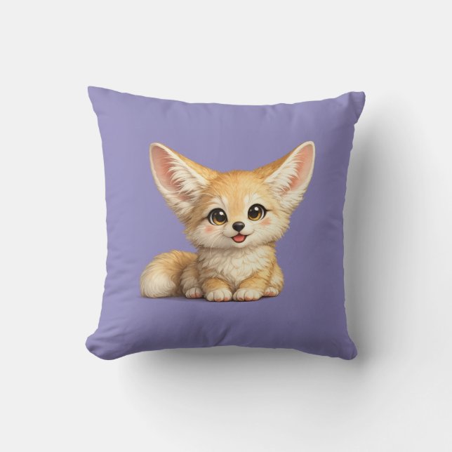 Coussin Conception de vibrations positives de renard fenne (Recto)
