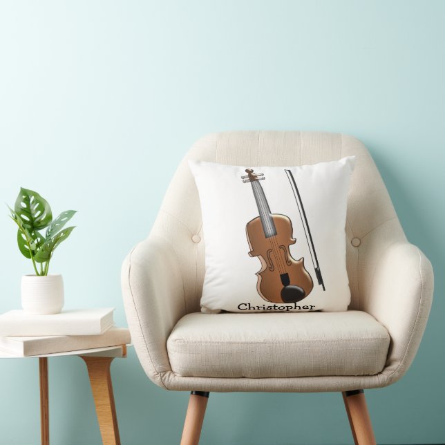 Coussin Conception de violon personnalisée (Chaise)