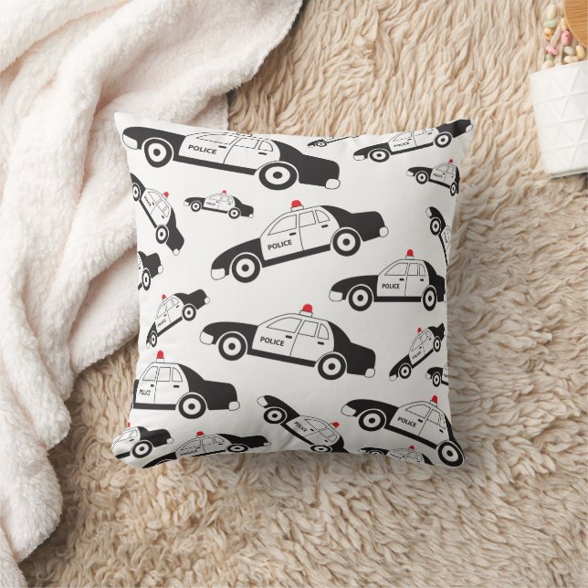 Coussin Conception de voiture de la police de jouets (Couverture)