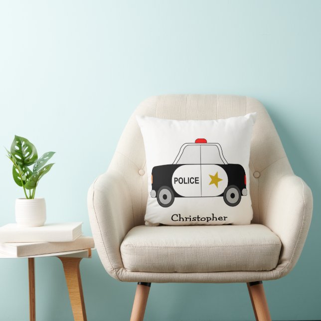 Coussin Conception de voiture de police personnalisée (Chaise)