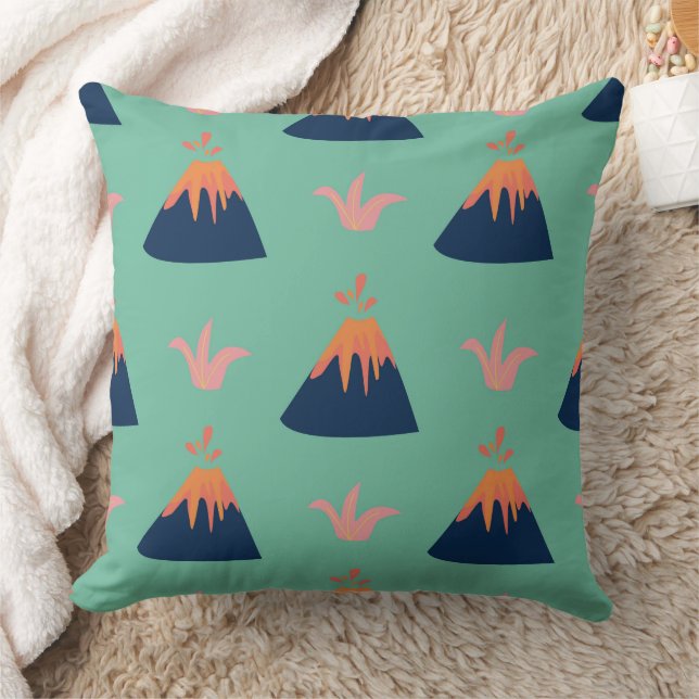 Coussin Conception de volcans mignons (Couverture)