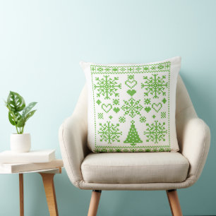 Coussin Conception d'échantillon de motif croisé pour amat