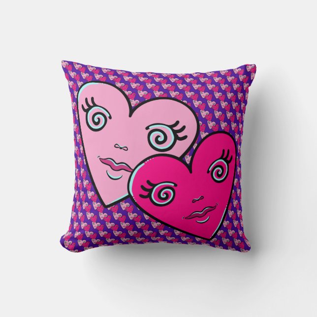 Coussin Conception des coeurs (Recto)