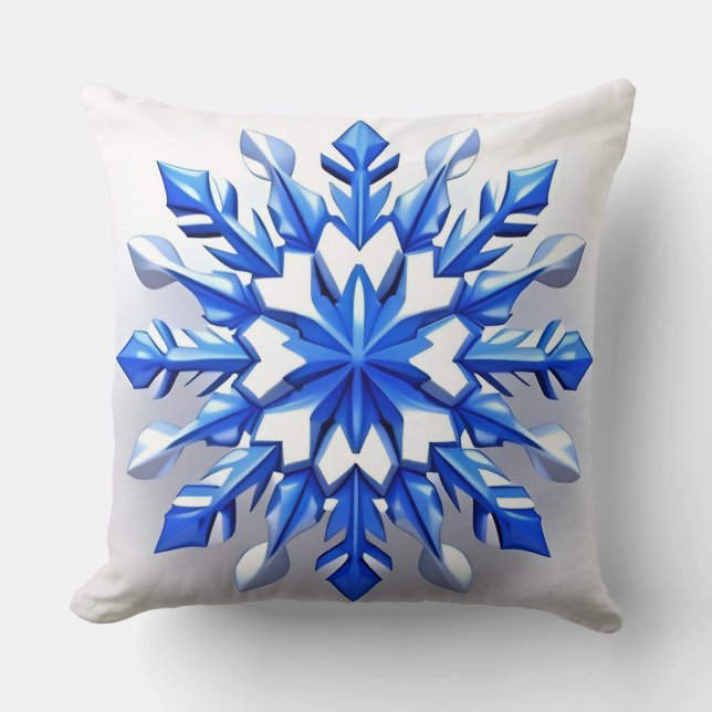 Coussin Conception détaillée de Snowflake (Recto)