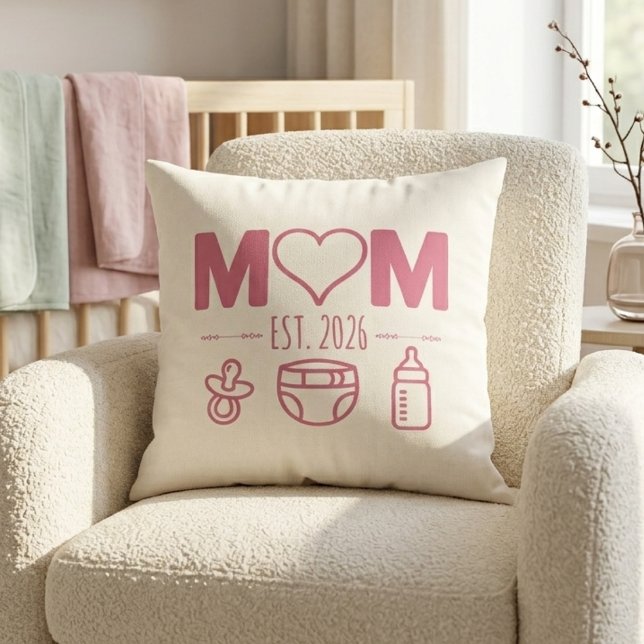 Coussin Conception d'icônes pour bébé, nouvelle maman, ros (Créateur téléchargé)
