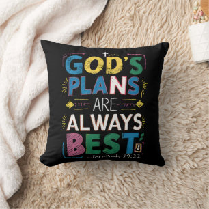 Coussin Conception Divine : Les Plans De Dieu Sont Toujour