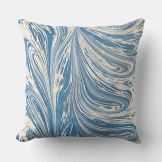 Coussin Conception d'ondulation bleue