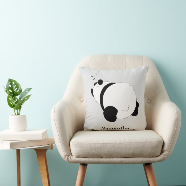 Coussin Conception d'ours Panda Personnalisée (Chaise)