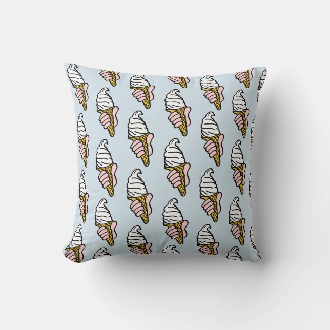 Coussin Conception du cône de crème glacée (Recto)