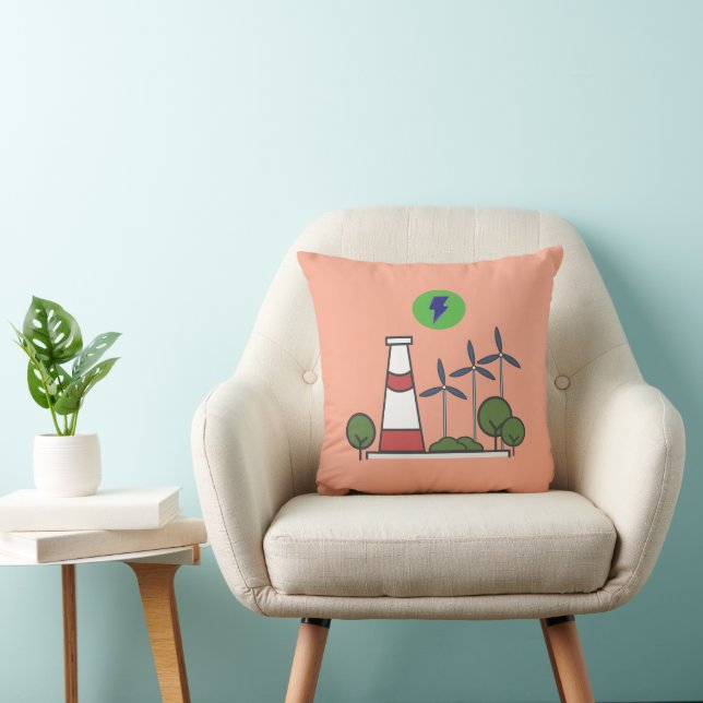 Coussin Conception du plante nucléaire (Chaise)