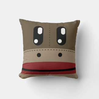 Coussin Conception du visage de singe de choc Couleur d'or