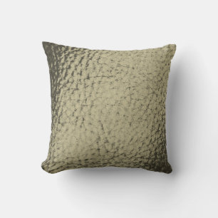 Coussin Conception en cuir gris de Taupe