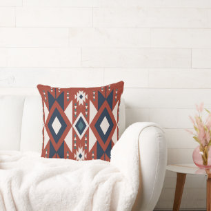 Coussin Conception en cuivre et bleu Atec