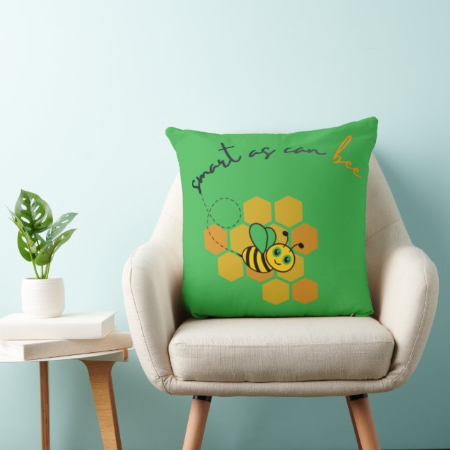 Coussin Conception en Nid d'Abeille Smart As Can Bee  (Chaise)