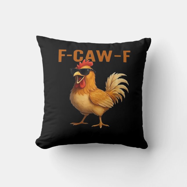 Coussin Conception esthétique classique de poulet F-Caw-F (Recto)