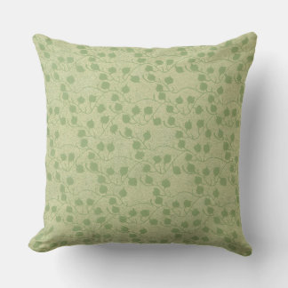 Coussin Conception feuille verte serene