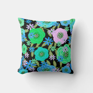 Coussin Conception florale fantastique