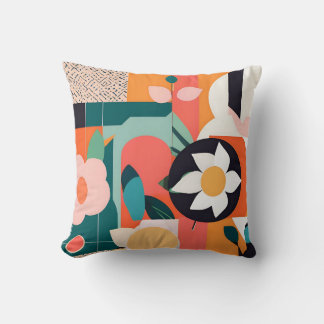 Coussin Conception florale géométrique de Bauhaus