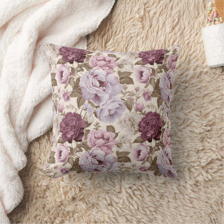 Coussin Conception florale vintage et muette