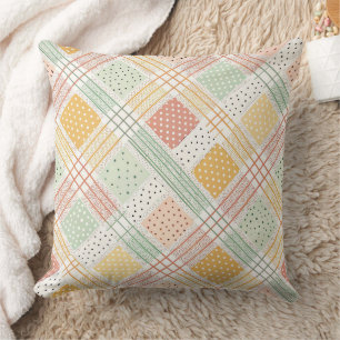 Coussin Conception géométrique du milieu du siècle avec de