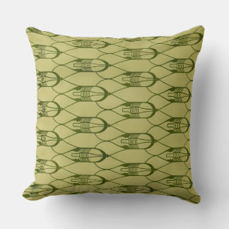 Coussin Conception géométrique verte