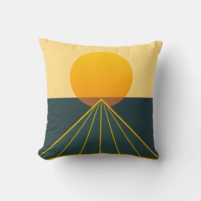 Coussin Conception graphique rétro (Recto)