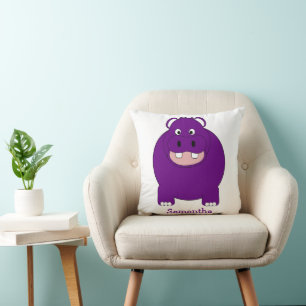 Coussin Conception Hippopotame Personnalisée