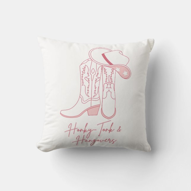 Coussin Conception Honky Tonk et Gueules de Bois | Bottes  (Recto)