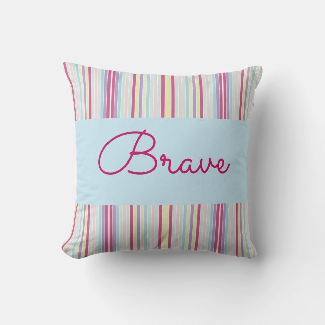 Coussin Conception Inspirante Avec Bandes (Recto)