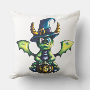 Coussin Conception magique du dragon d'Halloween