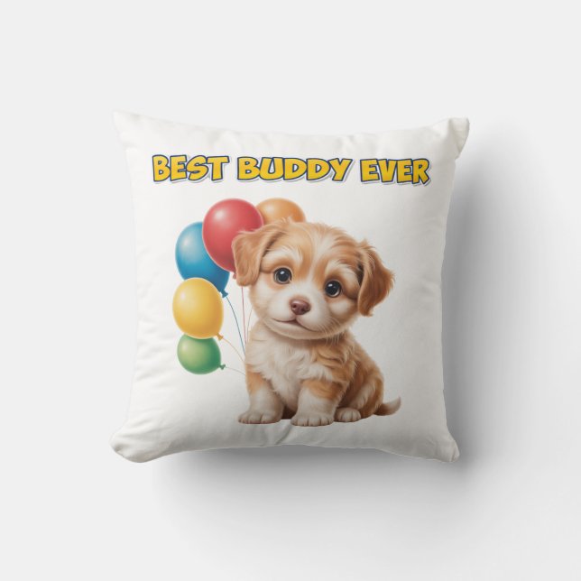 Coussin Conception "Meilleur Copain de Toujours" de joli c (Recto)