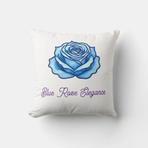 Coussin Conception minimaliste Cadeau floral de rose bleue